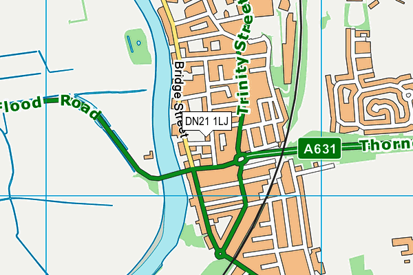 DN21 1LJ map - OS VectorMap District (Ordnance Survey) DN21 1LJ map - OS VectorMap District (Ordnance Survey)