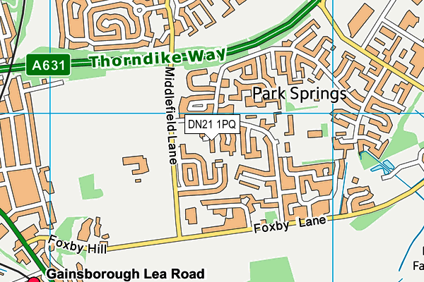 DN21 1PQ map - OS VectorMap District (Ordnance Survey) DN21 1PQ map - OS VectorMap District (Ordnance Survey)