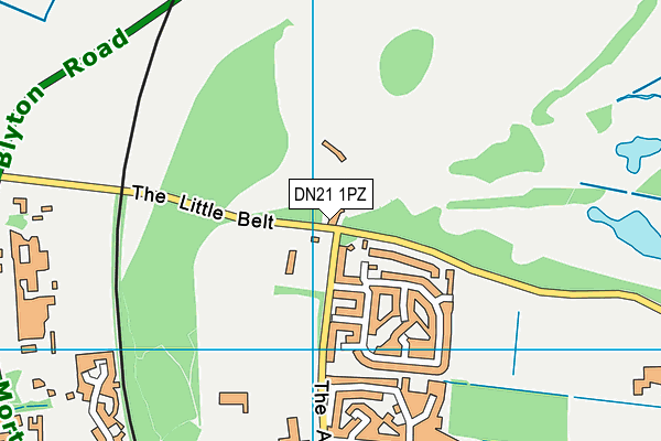 DN21 1PZ map - OS VectorMap District (Ordnance Survey) DN21 1PZ map - OS VectorMap District (Ordnance Survey)