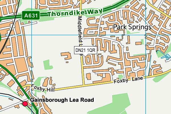 DN21 1QR map - OS VectorMap District (Ordnance Survey) DN21 1QR map - OS VectorMap District (Ordnance Survey)