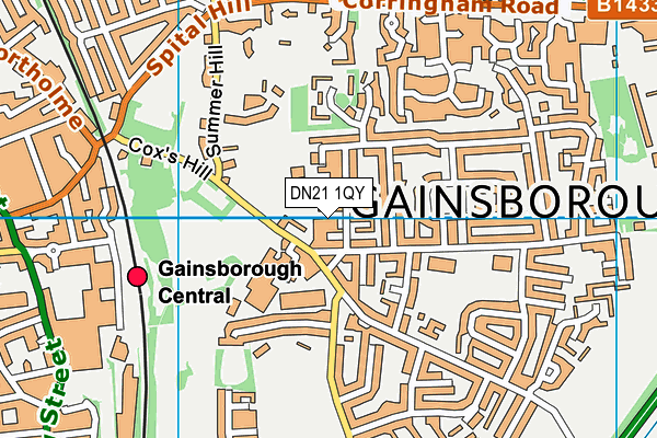 DN21 1QY map - OS VectorMap District (Ordnance Survey) DN21 1QY map - OS VectorMap District (Ordnance Survey)