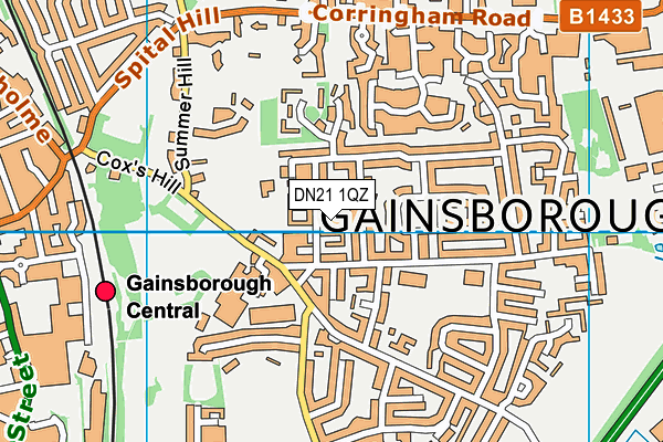 DN21 1QZ map - OS VectorMap District (Ordnance Survey) DN21 1QZ map - OS VectorMap District (Ordnance Survey)