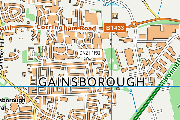 DN21 1RQ map - OS VectorMap District (Ordnance Survey) DN21 1RQ map - OS VectorMap District (Ordnance Survey)