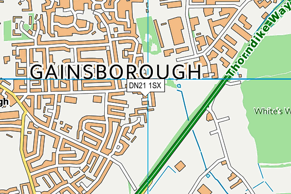 DN21 1SX map - OS VectorMap District (Ordnance Survey) DN21 1SX map - OS VectorMap District (Ordnance Survey)