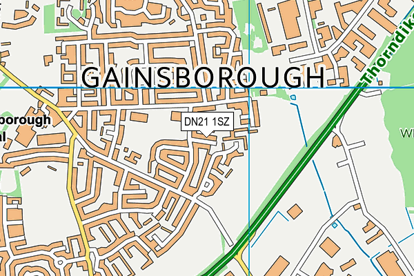 DN21 1SZ map - OS VectorMap District (Ordnance Survey) DN21 1SZ map - OS VectorMap District (Ordnance Survey)