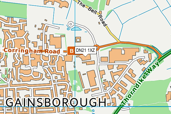 DN21 1XZ map - OS VectorMap District (Ordnance Survey) DN21 1XZ map - OS VectorMap District (Ordnance Survey)