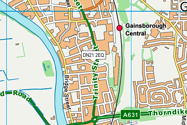DN21 2EQ map - OS VectorMap District (Ordnance Survey) DN21 2EQ map - OS VectorMap District (Ordnance Survey)