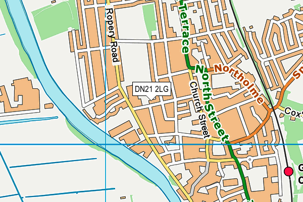 DN21 2LG map - OS VectorMap District (Ordnance Survey) DN21 2LG map - OS VectorMap District (Ordnance Survey)