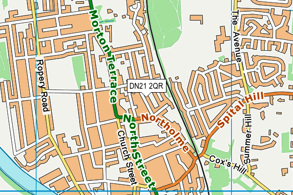 DN21 2QR map - OS VectorMap District (Ordnance Survey) DN21 2QR map - OS VectorMap District (Ordnance Survey)