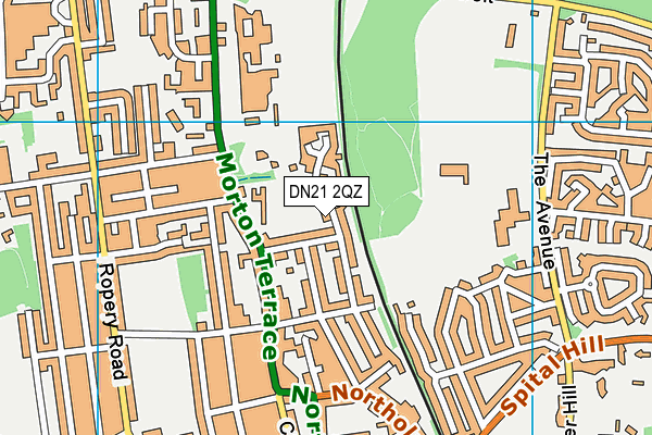 DN21 2QZ map - OS VectorMap District (Ordnance Survey) DN21 2QZ map - OS VectorMap District (Ordnance Survey)