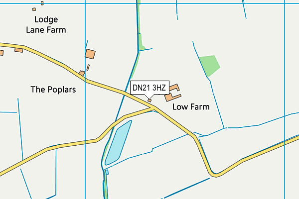 DN21 3HZ map - OS VectorMap District (Ordnance Survey) DN21 3HZ map - OS VectorMap District (Ordnance Survey)