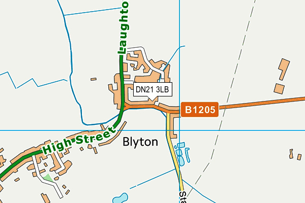 DN21 3LB map - OS VectorMap District (Ordnance Survey) DN21 3LB map - OS VectorMap District (Ordnance Survey)