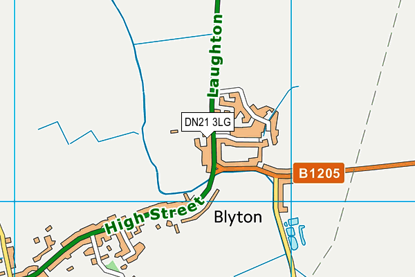 DN21 3LG map - OS VectorMap District (Ordnance Survey) DN21 3LG map - OS VectorMap District (Ordnance Survey)
