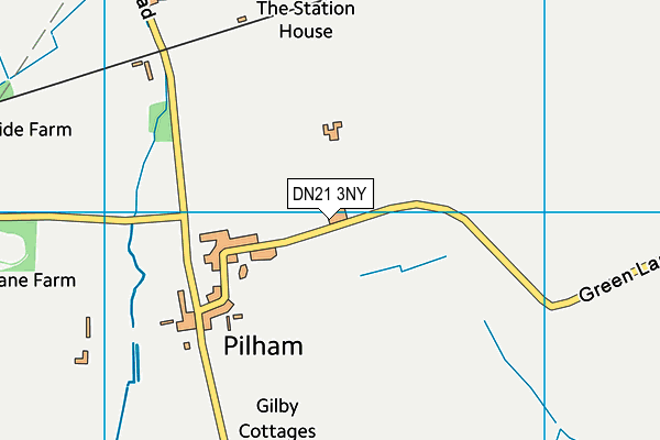 DN21 3NY map - OS VectorMap District (Ordnance Survey) DN21 3NY map - OS VectorMap District (Ordnance Survey)