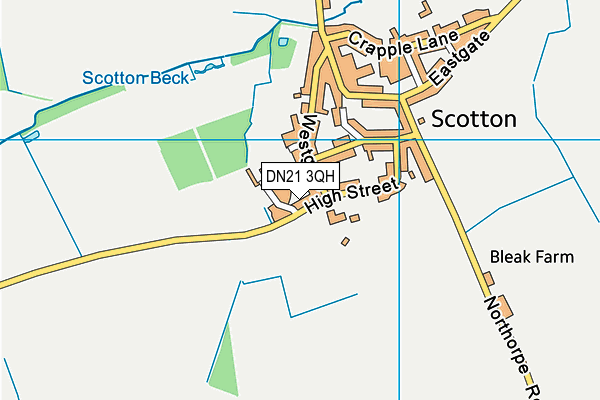 DN21 3QH map - OS VectorMap District (Ordnance Survey) DN21 3QH map - OS VectorMap District (Ordnance Survey)