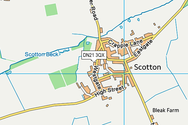 DN21 3QX map - OS VectorMap District (Ordnance Survey) DN21 3QX map - OS VectorMap District (Ordnance Survey)
