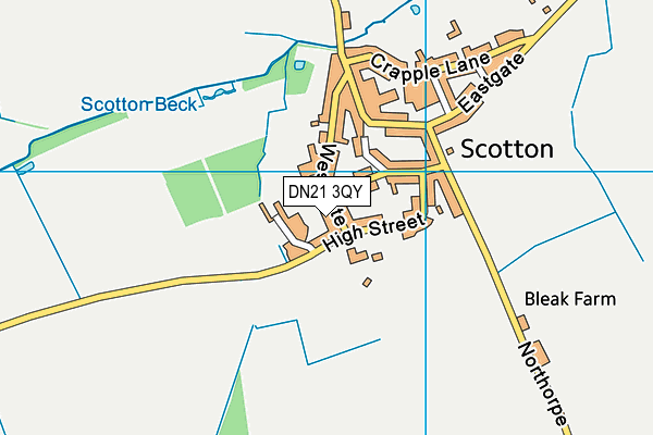 DN21 3QY map - OS VectorMap District (Ordnance Survey) DN21 3QY map - OS VectorMap District (Ordnance Survey)