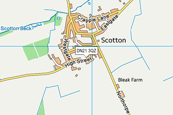 DN21 3QZ map - OS VectorMap District (Ordnance Survey) DN21 3QZ map - OS VectorMap District (Ordnance Survey)