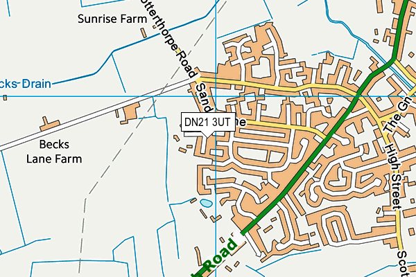 DN21 3UT map - OS VectorMap District (Ordnance Survey) DN21 3UT map - OS VectorMap District (Ordnance Survey)