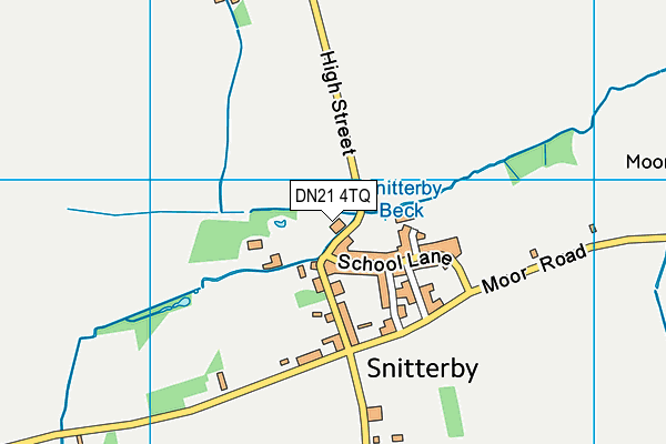 DN21 4TQ map - OS VectorMap District (Ordnance Survey) DN21 4TQ map - OS VectorMap District (Ordnance Survey)