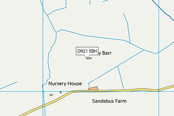 DN21 5BH map - OS VectorMap District (Ordnance Survey) DN21 5BH map - OS VectorMap District (Ordnance Survey)