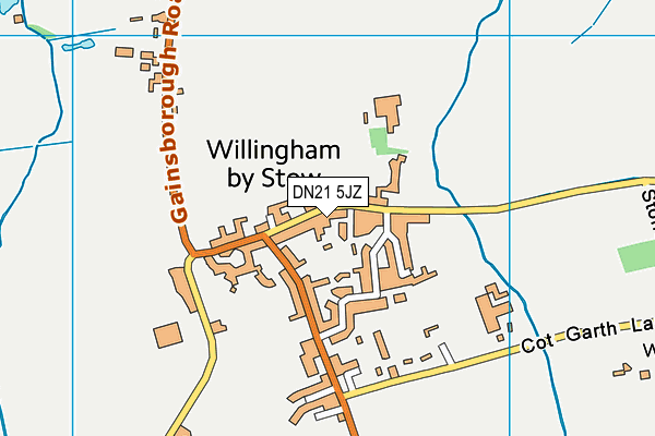DN21 5JZ map - OS VectorMap District (Ordnance Survey) DN21 5JZ map - OS VectorMap District (Ordnance Survey)