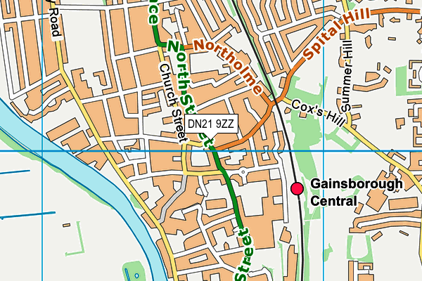 DN21 9ZZ map - OS VectorMap District (Ordnance Survey) DN21 9ZZ map - OS VectorMap District (Ordnance Survey)