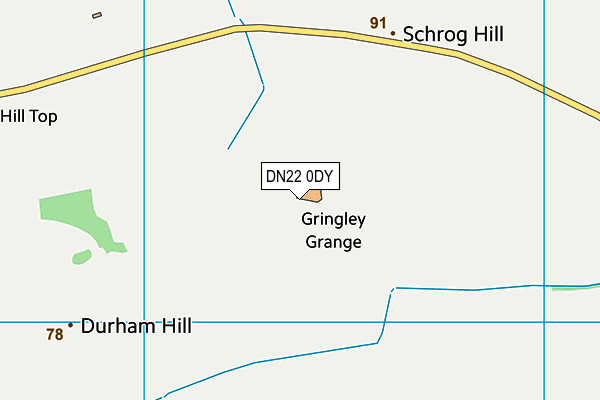 DN22 0DY map - OS VectorMap District (Ordnance Survey) DN22 0DY map - OS VectorMap District (Ordnance Survey)