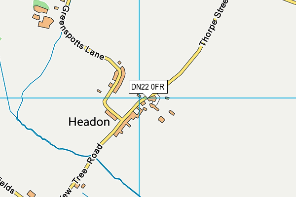 DN22 0FR map - OS VectorMap District (Ordnance Survey) DN22 0FR map - OS VectorMap District (Ordnance Survey)
