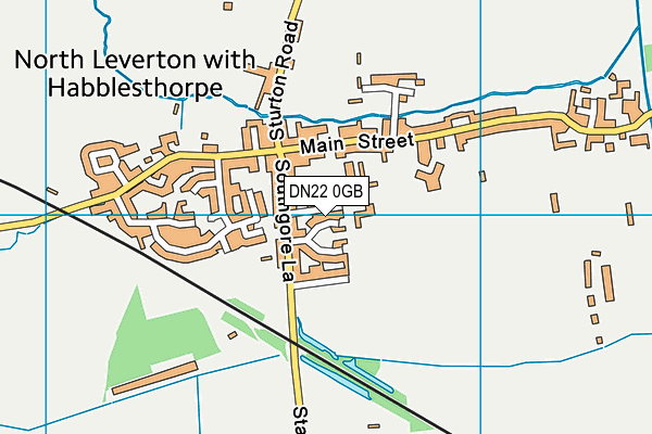 DN22 0GB map - OS VectorMap District (Ordnance Survey) DN22 0GB map - OS VectorMap District (Ordnance Survey)