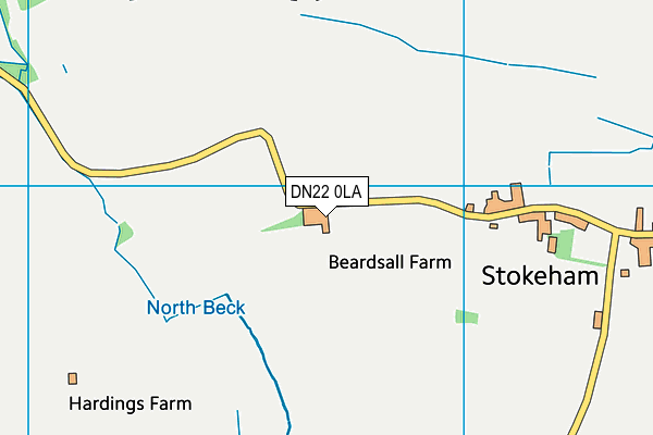 DN22 0LA map - OS VectorMap District (Ordnance Survey) DN22 0LA map - OS VectorMap District (Ordnance Survey)