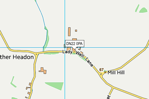 DN22 0PA map - OS VectorMap District (Ordnance Survey) DN22 0PA map - OS VectorMap District (Ordnance Survey)