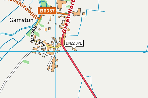DN22 0PE map - OS VectorMap District (Ordnance Survey) DN22 0PE map - OS VectorMap District (Ordnance Survey)