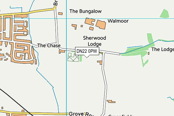 DN22 0PW map - OS VectorMap District (Ordnance Survey) DN22 0PW map - OS VectorMap District (Ordnance Survey)