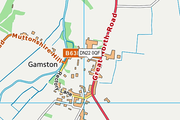 DN22 0QF map - OS VectorMap District (Ordnance Survey) DN22 0QF map - OS VectorMap District (Ordnance Survey)