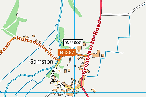 DN22 0QG map - OS VectorMap District (Ordnance Survey) DN22 0QG map - OS VectorMap District (Ordnance Survey)