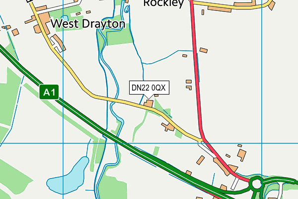 DN22 0QX map - OS VectorMap District (Ordnance Survey) DN22 0QX map - OS VectorMap District (Ordnance Survey)