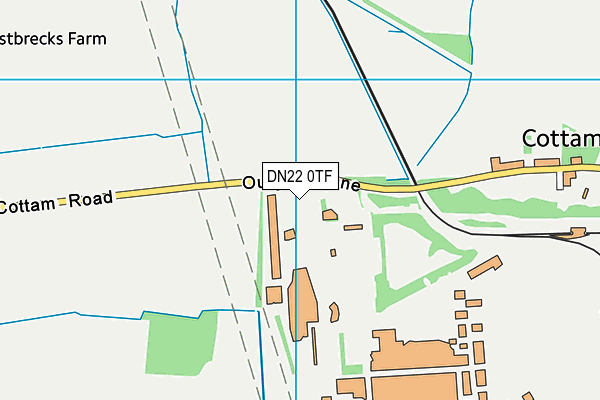 DN22 0TF map - OS VectorMap District (Ordnance Survey) DN22 0TF map - OS VectorMap District (Ordnance Survey)