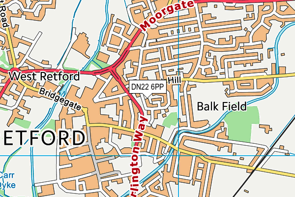 DN22 6PP map - OS VectorMap District (Ordnance Survey) DN22 6PP map - OS VectorMap District (Ordnance Survey)