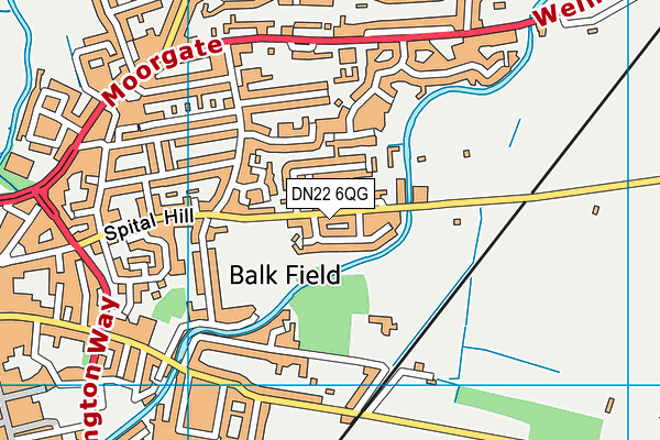 DN22 6QG map - OS VectorMap District (Ordnance Survey) DN22 6QG map - OS VectorMap District (Ordnance Survey)
