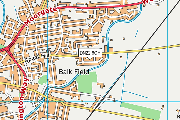 DN22 6QH map - OS VectorMap District (Ordnance Survey) DN22 6QH map - OS VectorMap District (Ordnance Survey)