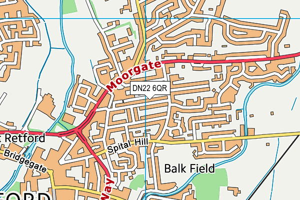 DN22 6QR map - OS VectorMap District (Ordnance Survey) DN22 6QR map - OS VectorMap District (Ordnance Survey)