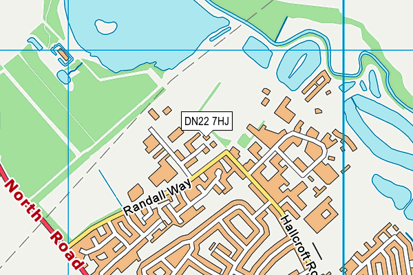 DN22 7HJ map - OS VectorMap District (Ordnance Survey) DN22 7HJ map - OS VectorMap District (Ordnance Survey)