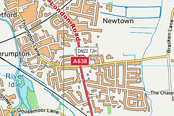 DN22 7JH map - OS VectorMap District (Ordnance Survey) DN22 7JH map - OS VectorMap District (Ordnance Survey)