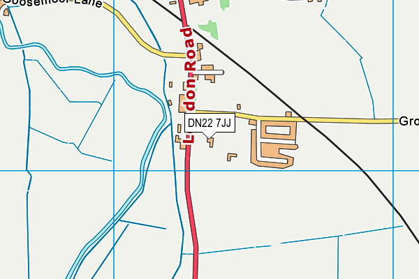 DN22 7JJ map - OS VectorMap District (Ordnance Survey) DN22 7JJ map - OS VectorMap District (Ordnance Survey)