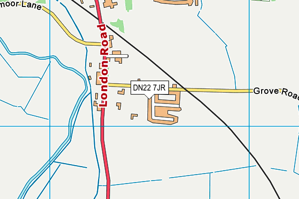 DN22 7JR map - OS VectorMap District (Ordnance Survey) DN22 7JR map - OS VectorMap District (Ordnance Survey)