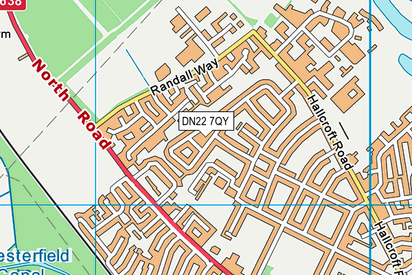 DN22 7QY map - OS VectorMap District (Ordnance Survey) DN22 7QY map - OS VectorMap District (Ordnance Survey)