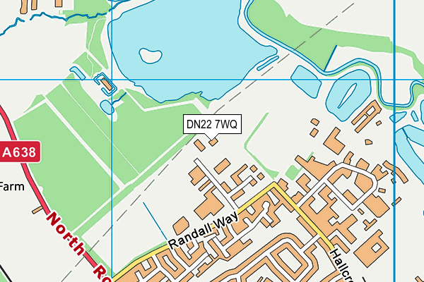 DN22 7WQ map - OS VectorMap District (Ordnance Survey) DN22 7WQ map - OS VectorMap District (Ordnance Survey)