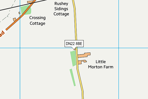 DN22 8BE map - OS VectorMap District (Ordnance Survey) DN22 8BE map - OS VectorMap District (Ordnance Survey)