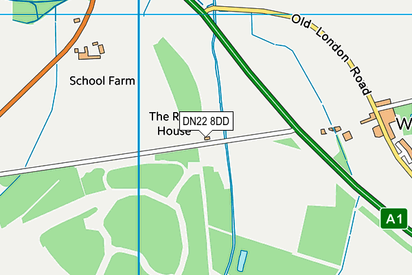 DN22 8DD map - OS VectorMap District (Ordnance Survey) DN22 8DD map - OS VectorMap District (Ordnance Survey)